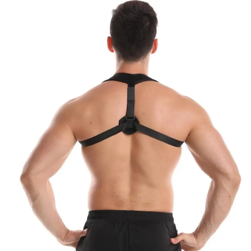 Регулируемый ремень из ключицы для спины, вентиляция, удобный, облегчающий боль, осанки, корректор плеч для мужчин и женщин