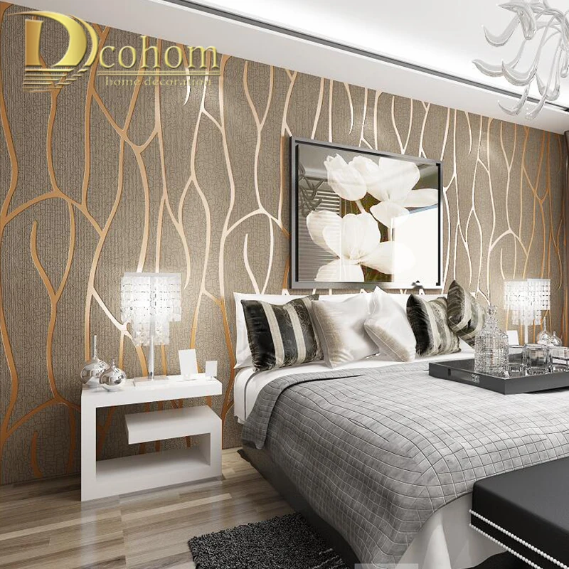 

High Quality Modern Geometry Striped Wallpaper For Walls 3D Embossed Living room Sofa TV Background Home Wall Paper Rolls