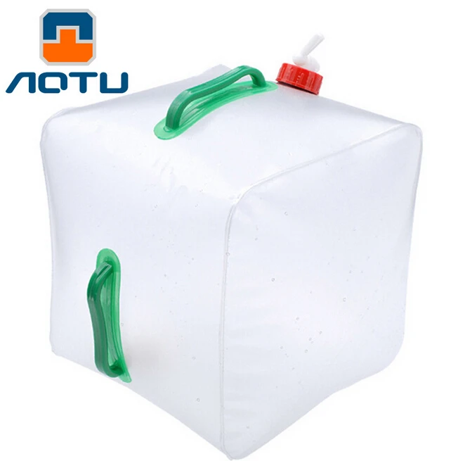 

AOTU 20L Outdoor Folding Fishing Cookout Field Camping Portable Container Travel Hike Gardening Water Tank Carrier 221