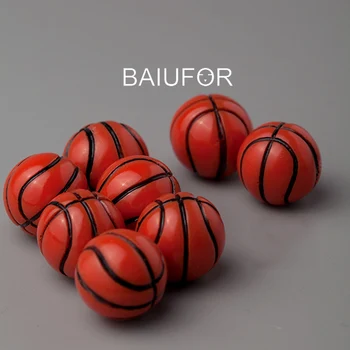 

BAIUFOR Miniatures Mini Basketball Football Model Fairy Garden Decor Terrarium Figurines Doll house Accessories Children Toy