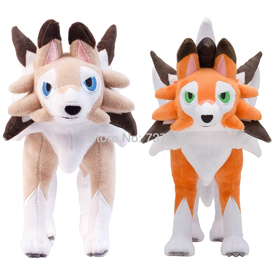 Новые чучела животных стоя Lycanroc сумерки и полудня мечты форма плюшевая мягкая