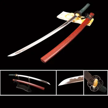 

Hand Forged Samurai Katana Japanese Sword Full Tang Cutting Practice Espadas Sharp Bushido Sword Samurai Cosplay Display Knife
