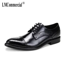 men formal shoes cowhide Brock carved wedding shoes mens business shoes Men Dress Shoes Summer Oxfords Spring autumn British brock engraved business casual leather shoes men oxfords dress wedding shoes male british breathable pointed shoes hjm89