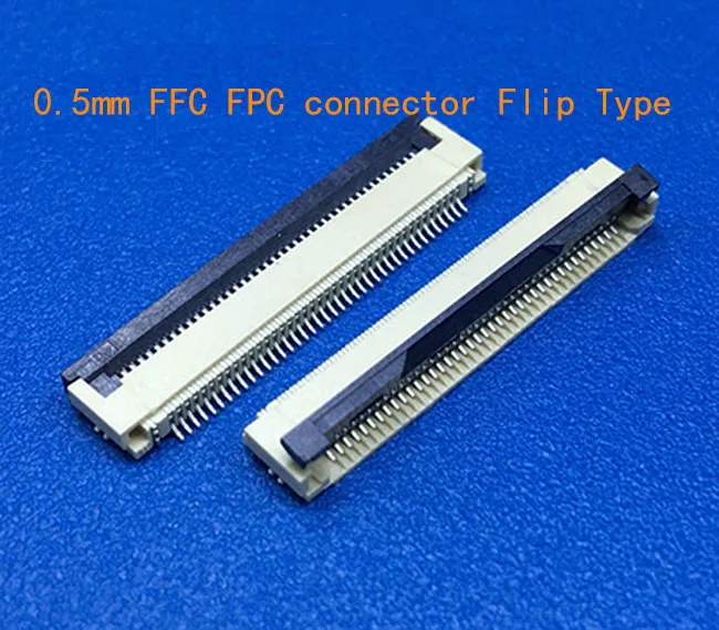 

10pcs FFC / FPC connector 0.5 mm 4 Pin 5 6 7 8 10 12 14 16 18 20 22 24 26 18 30 P Bottom Contact Right angle SMD / SMT ZIF fpc
