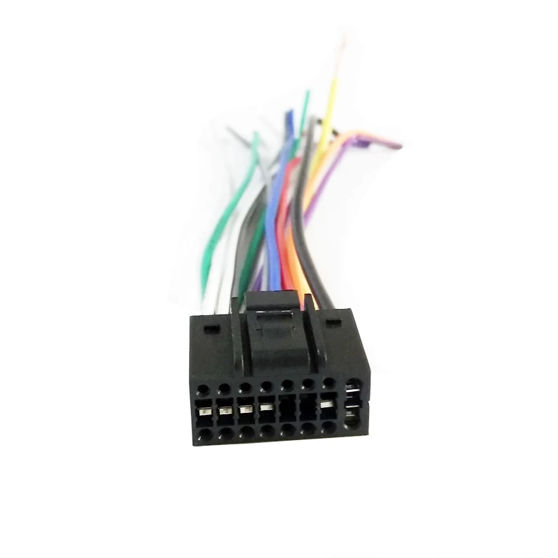 Biurlink 10 Pcs 16 Pin Mobil Stereo Kepala Unit Penggantian Power Wiring Harness Kabel Adaptor untuk Kenwood