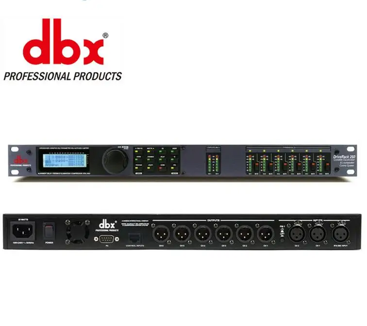 DriveRack 260 Digital Audio Processor exciter stage preamp feedback