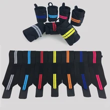 1 шт. Регулируемый Фитнес-браслет эластичный наручный спортивный браслет обертывания бинтов для тяжелой атлетики Powerlifting Joint повязка для запястья поддержка