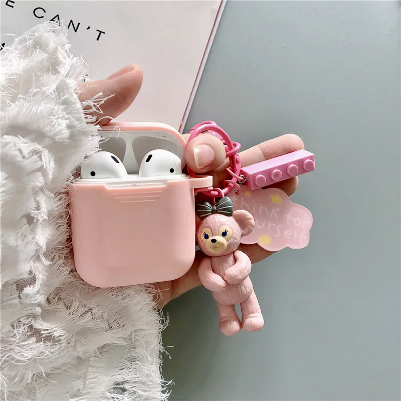 Cute Earphone Case For AirPods Cartoon ShellieMay Duffy&Stellalou Wireless Headphones Cover For Apple Airpods 2 Bag Accessories