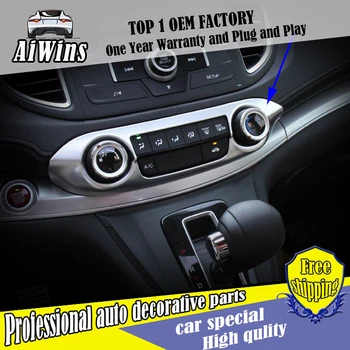 

ABS Chrome Trim Air Conditioning Button Control Panel Cover trim for Honda CRV 2015 2016 Air-conditioning Control cover trim