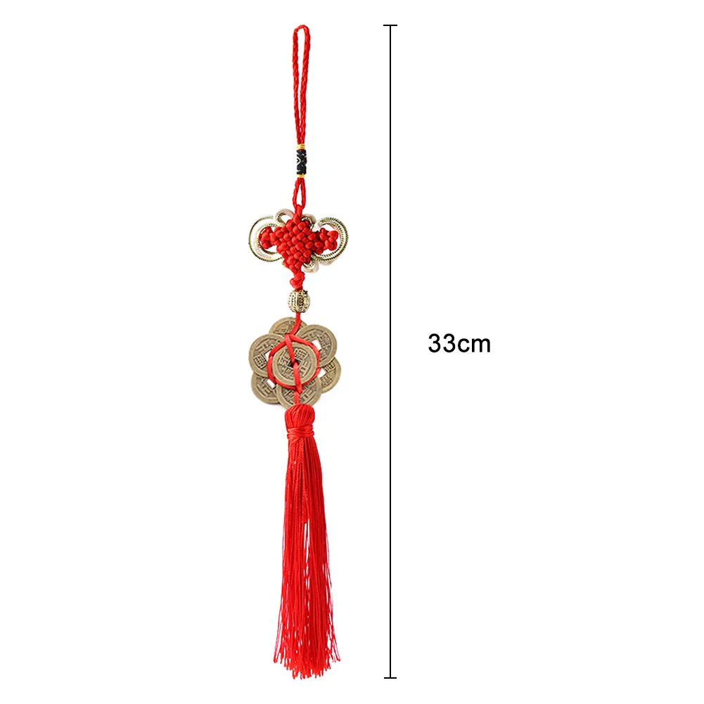 

New Chinese Knot Hanging Ornaments Handmade Money Coins with Plum Blossom for Wealth Protection SF66