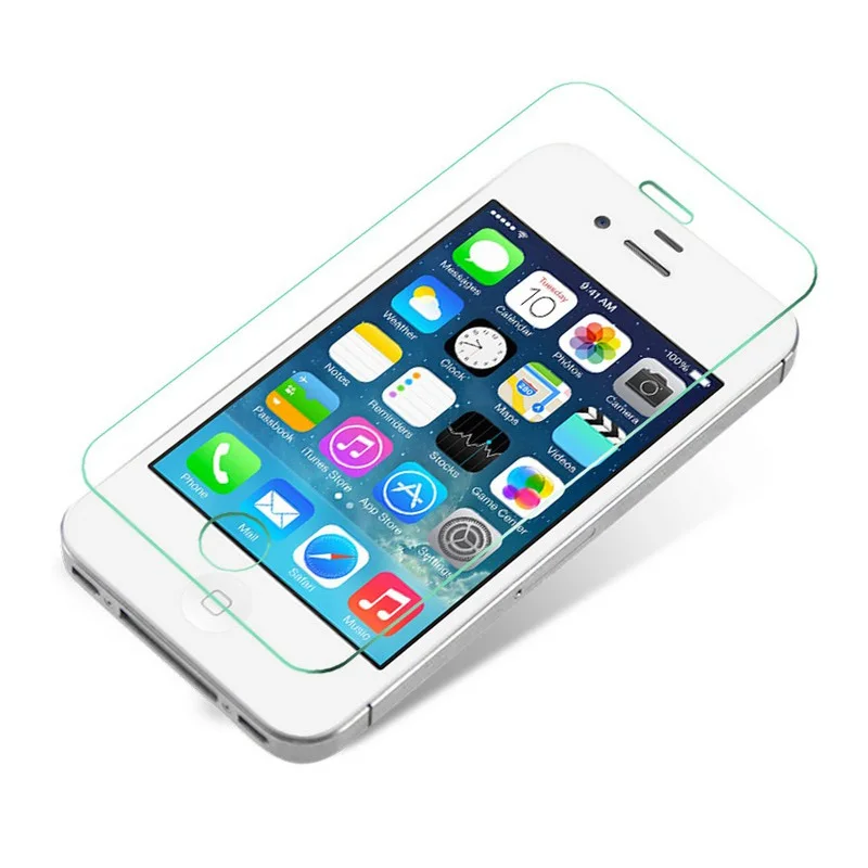 film on for iPhone4 4s Tempered Glass HD Premium Real Film Screen Protector for iPhone 4 4s on the protective glass