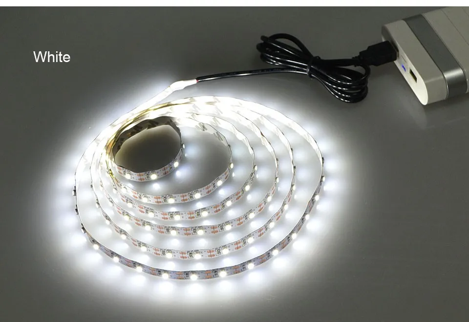 5V USB мощная светодиодная лампа 2835 SMD RGB светодиодная подсветка для шкафа HDTV ТВ Настольный ПК экран подсветка для шкафа освещение для кухни