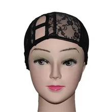 Высокое качество U Часть Кружева Кепки уже 3 ролика для изготовления париков перед человеческих волос парики с регулируемыми ремнями для волос Кепки s/M/L