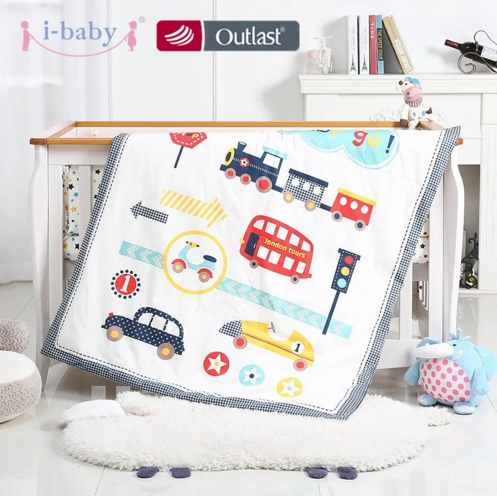 Комплект постельного белья i baby из 9 предметов для детской кроватки хлопковая