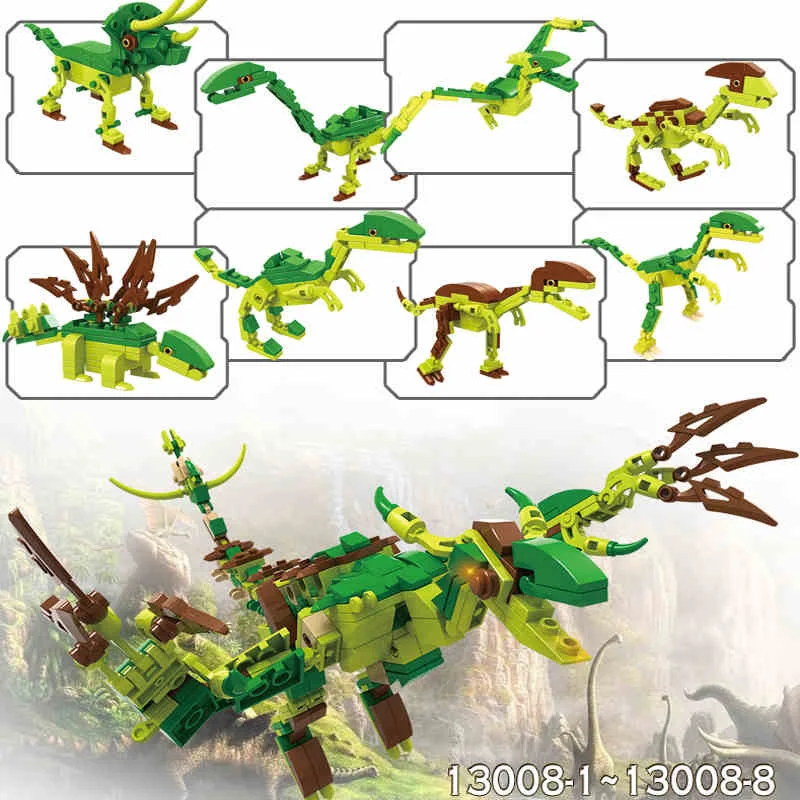 

471pcs Jurassic Dinosaur Building Blocks Toys Set Action Figure Animal Toys Set Learning Education Toys For Children Gifts