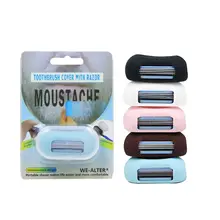 Портативный руководство по технике безопасности бритвы мини силиконовый рукав для пальца ДИЗАЙН Для мужчин борода для стрижки бороды и усов удалить домашний доступа T77