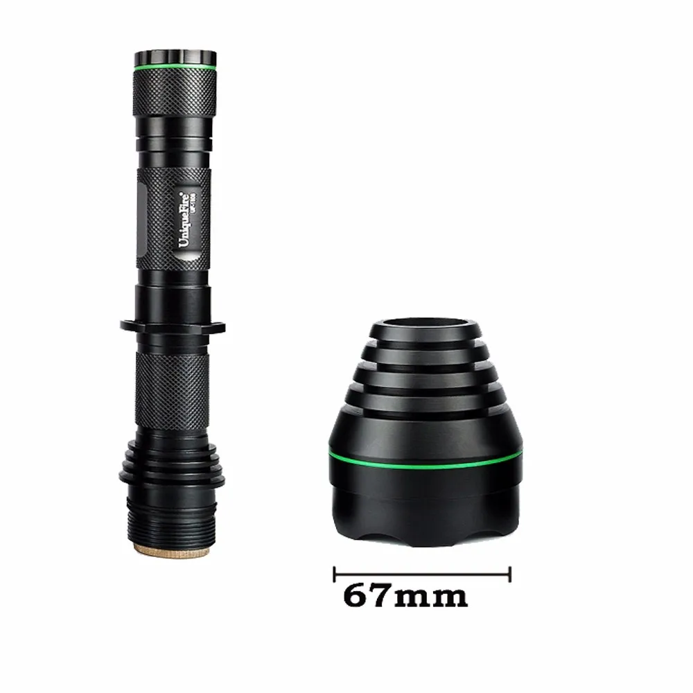 UniqueFire 1508-67 CREE T6 LED Flashlight Outdoor Activities Necessary Waterproof Rechargeable LED Strong Torch For 18650 6