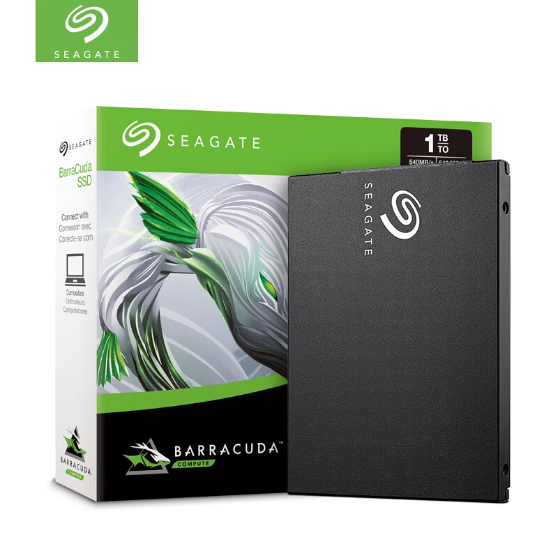 Seagate Barracuda SSD 2 5 &quotSATA III 6 ГБ/сек. 500 Гб/1 ТБ/2 ТБ внутренний надежный драйвер лет