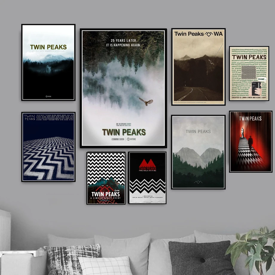 

Twin Peaks TV Series Shows Classic Movie Anime Poster And Prints Canvas Painting Art Wall Pictures For Living Room Home Decor