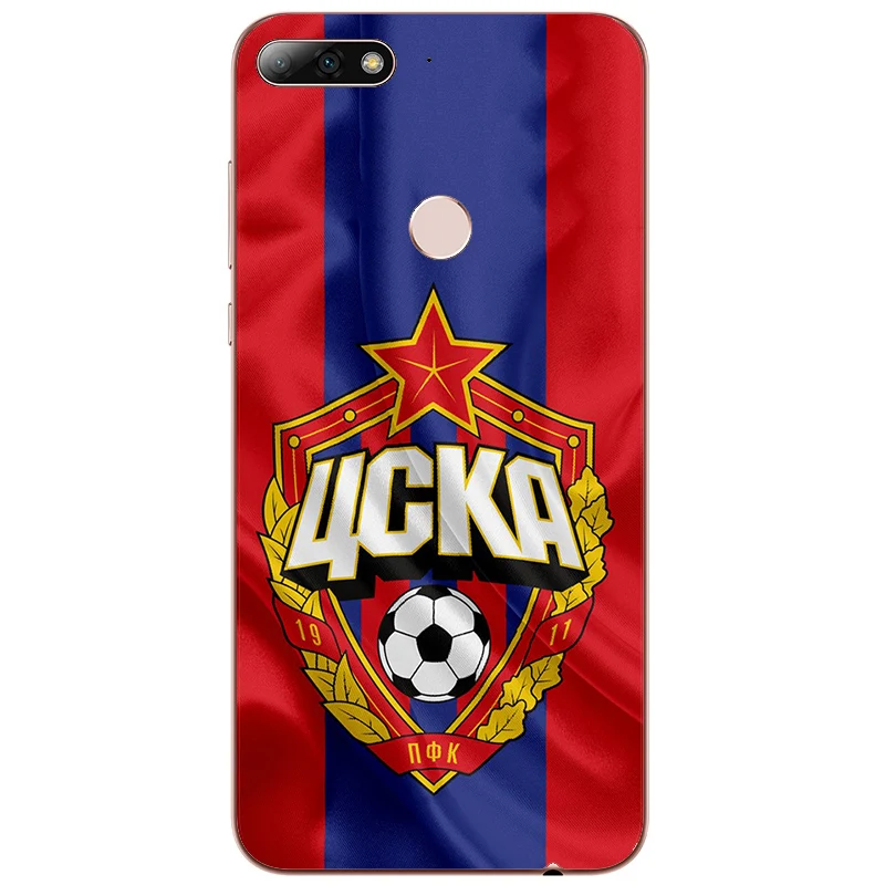 

PFC CSKA Moscow football Club Logo Case For Huawei P8 P9 Y5 Y6 Y7 Prime Pro Lite mini 2017 2018 2019 Phone Printed silicone Skin