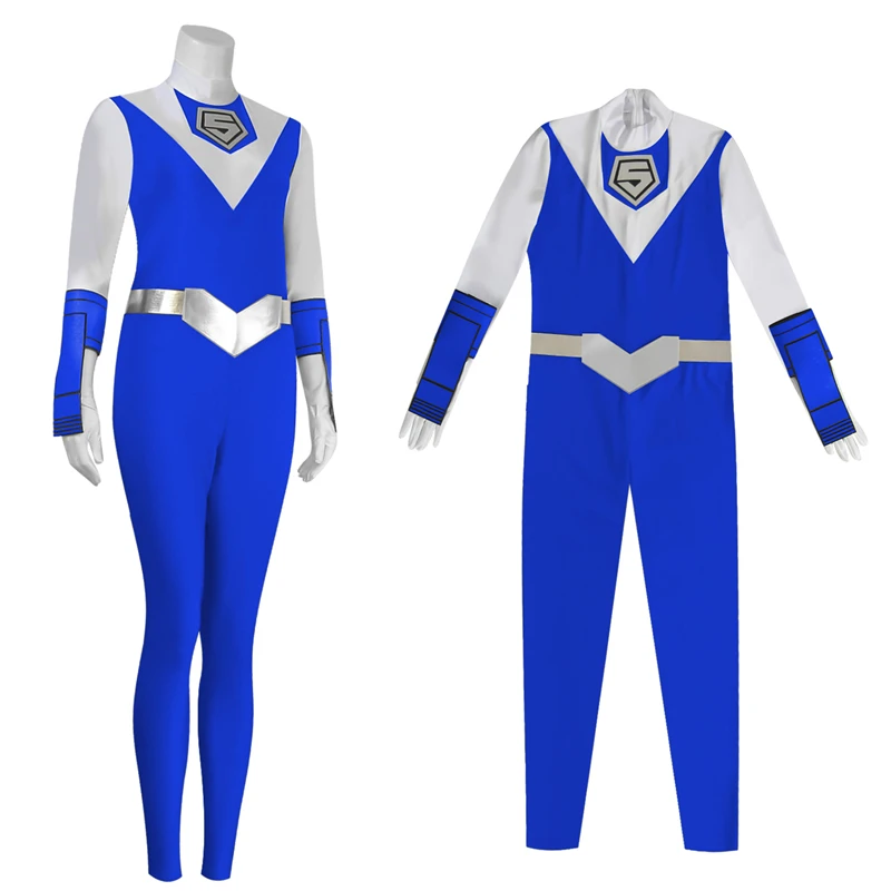 

Japanese Anime Super Sentai Costumes MASKMAN BLUE MASK Akira Jumpsuits Cosplay Customized high-end Cosplay for men and Ms