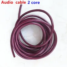 Ligne de câble audio 2 fils blindés cuivre pur 6MM ligne aux se connecter à RCA 3.5mm jack 5DIN pulg pour platine amplificateur(China)