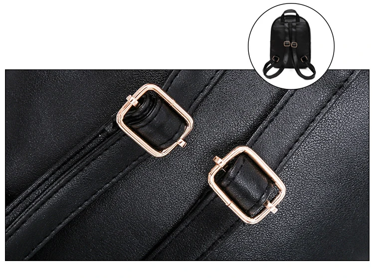 Fashionable Girl's Studded School Backpack 11