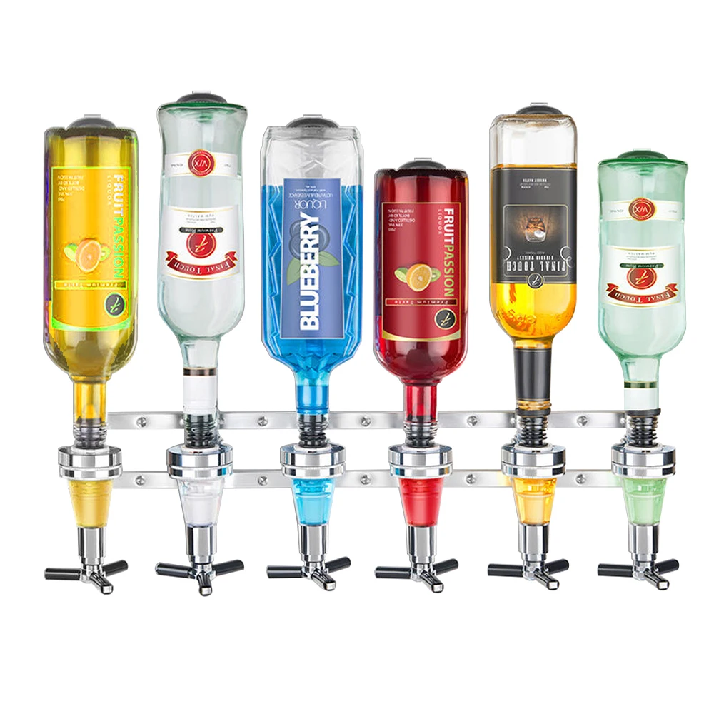 

Wall Mounted 6-station Liquor Bar Butler Wine Dispenser Machine Drinking Pourer Home Bar Tools For Beer Soda Coke Fizzy Soda