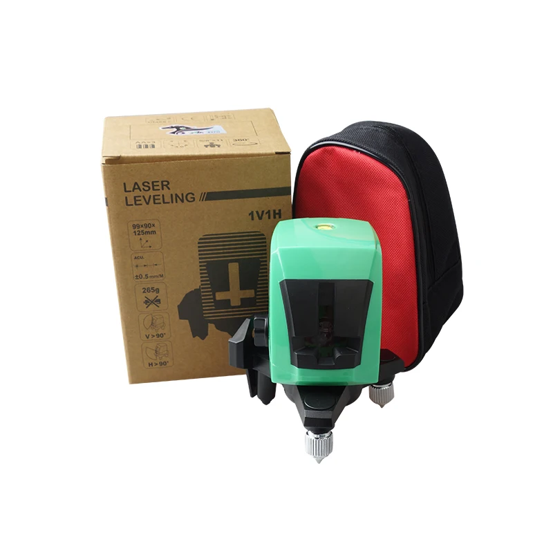 

ACULINE AK437G 2 lines Green Laser Level Self-Leveling 1V1H 360 degree Horizontal and Vertical Cross Lines Laser
