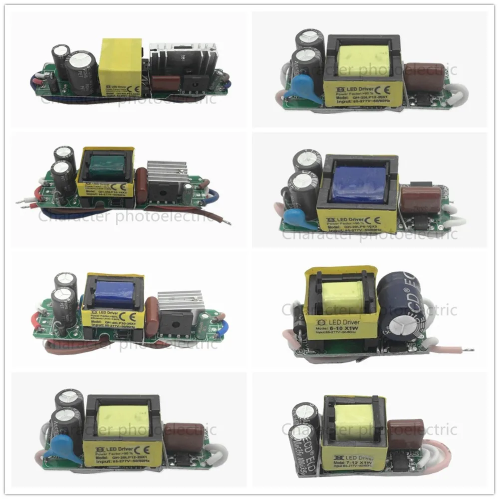 

AC85-277V LED Driver 1-2x3w 2-4x3w 6-10x3w 10-18x3w 18-30x3w 600mA 650mA Constant Current Lighting Transformers Power Supply