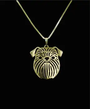 

DANGGAO fashion jewelry Brussels Griffon pendant Necklace women chain choker necklace Dog charm Jewelry Pet Lovers Gift Idea