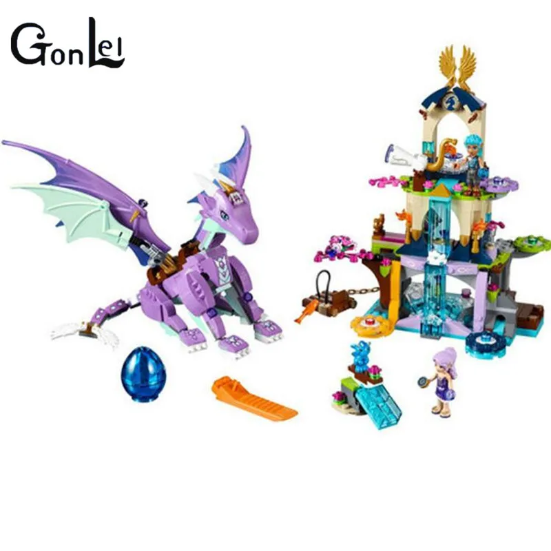 

(GonLeI)10549 BELA Elves The Dragon Sanctuary Building Bricks Kit Blocks Educational Toys Compatible with 41178 Friends