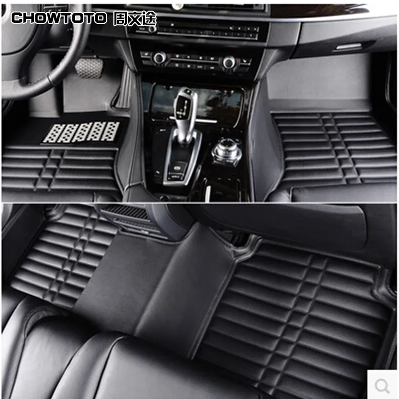 CHOWTOTO AA Custom Special Floor Mats For Audi Q7 7seats Waterproof