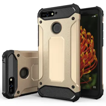 

50pcs/lot Detachable Tough Armor Military Shockproof Hard Case For Huawei Y6 2019 Y7 2019 Y9 2019 Nova 3i P Smart Plus