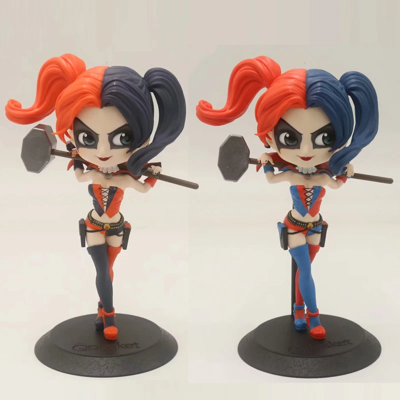 

Cute 5.5" Anime DC Anti Hero Harry Quinn Big Eye Cake Decor Qposket Boxed 14cm PVC Action Figure Model Doll Toys Gift