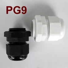 1 шт. IP68 PG9 высокое качество водонепроницаемый нейлон пластик кабельный ввод Разъем подходит для 4-8 мм