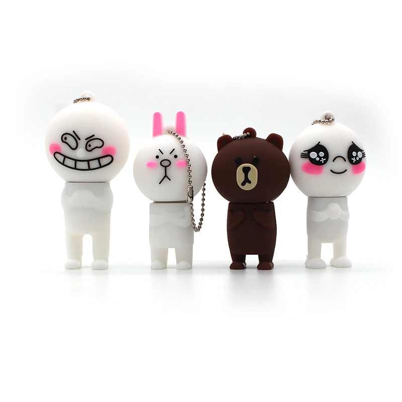 

Pen Drive 64GB Cartoon Beer Animal USB 2.0 Pen Drive 4GB 8GB 16GB 32GB Usb Flash Drive High Speed Memory Stick Pendrive U Disk