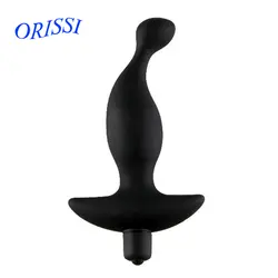 Орисса черный Мужская простата массажер Анальный вибратор силиконовые игрушки для взрослых Анальная пробка для взрослых Эротические