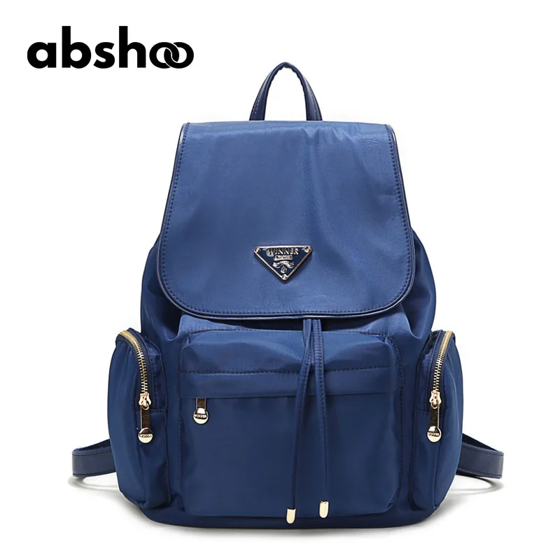 Abshoo Women String Backpacks Casual Travel String Bags Solid Colors Oxford Backpacking Backpack Female Ladies Bag