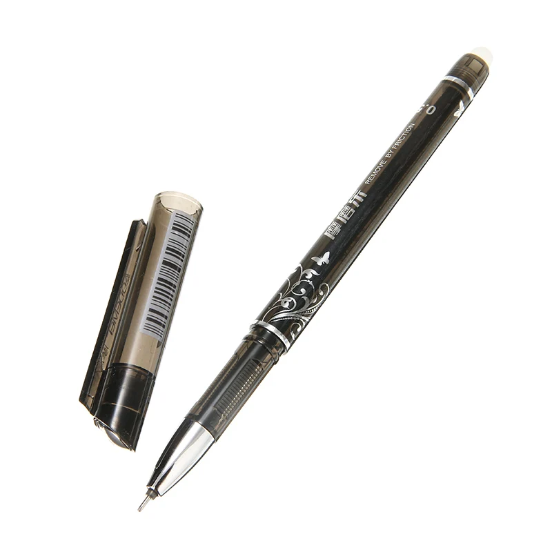 12pcs black Erasable Gel Pen 0.5mm Erasable Pen Black Gel Ink Pens Set School Students Stationery