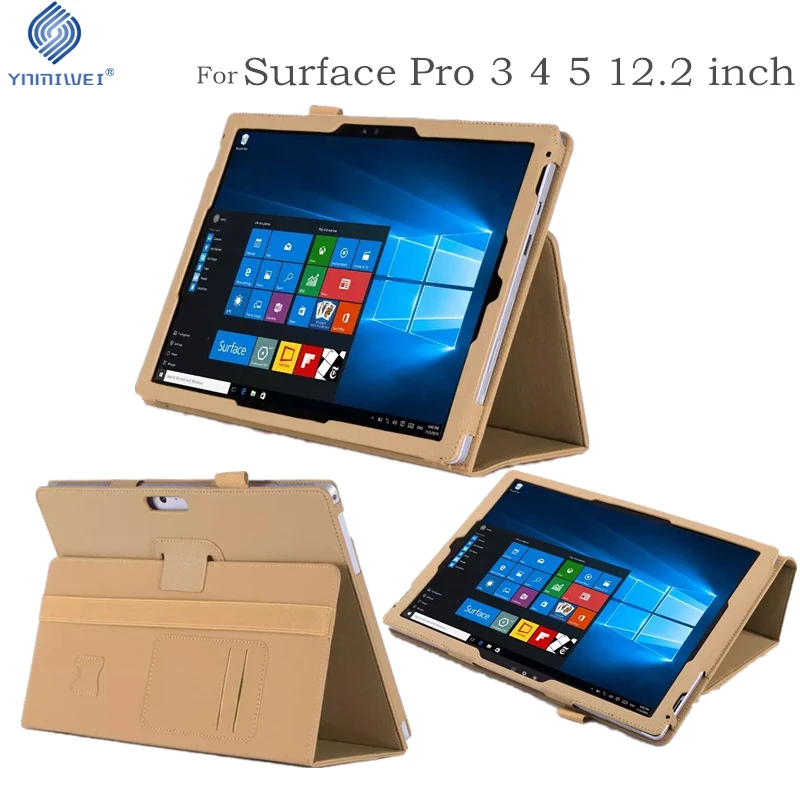 

Tablet Case For Surface PRO 3 Stand Leather Case For Microsoft Surface Pro 3 4 5 Magnet Cover wallet design with card slot +film