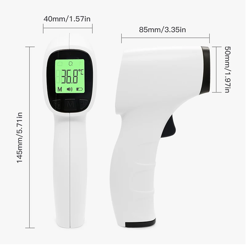 Джемпер инфракрасный Лоб термометр Termometro пистолет портативный Бесконтактный ИК ЖК-дисплей прибор для измерения температуры тела для детей и взрослых