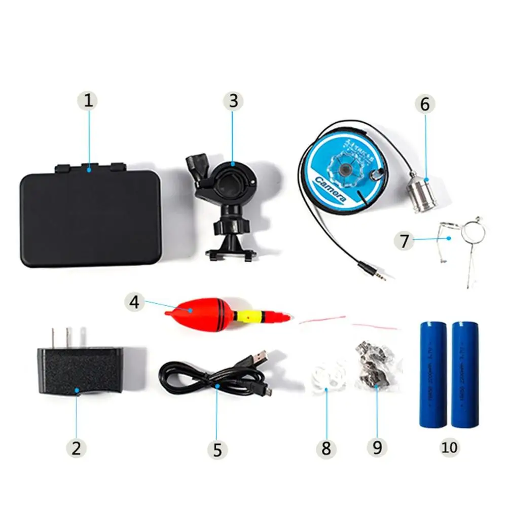 

15/30M waterproof Infrared Fish Finder Camera Underwater 1000TVL high resolution Ice Fishing 4.3" Monitor 8 IR LED Sunvisor