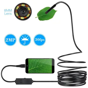 

Micro USB Endoscope Inspection Camera 2MP 8mm 30fps Lens IP68 Waterproof Snake Camera With 6 Adjustable LED For Android Phones