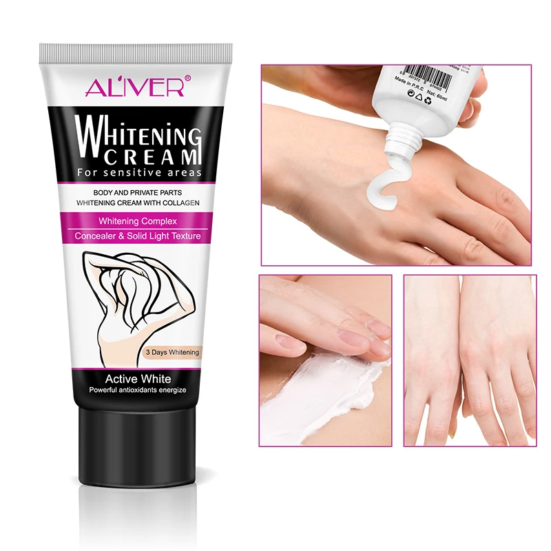 ALIVER Beauty Body Creams Armpit Whitening Cream Between Legs Knees