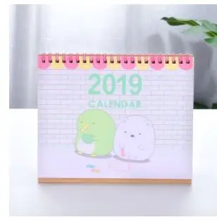 Милый мультфильм Настольный календарь прекрасный Sumikko Gurashi КИТ календарь WallCal креативный бумажный календарь планировщик книга kawaii - Цвет: 1