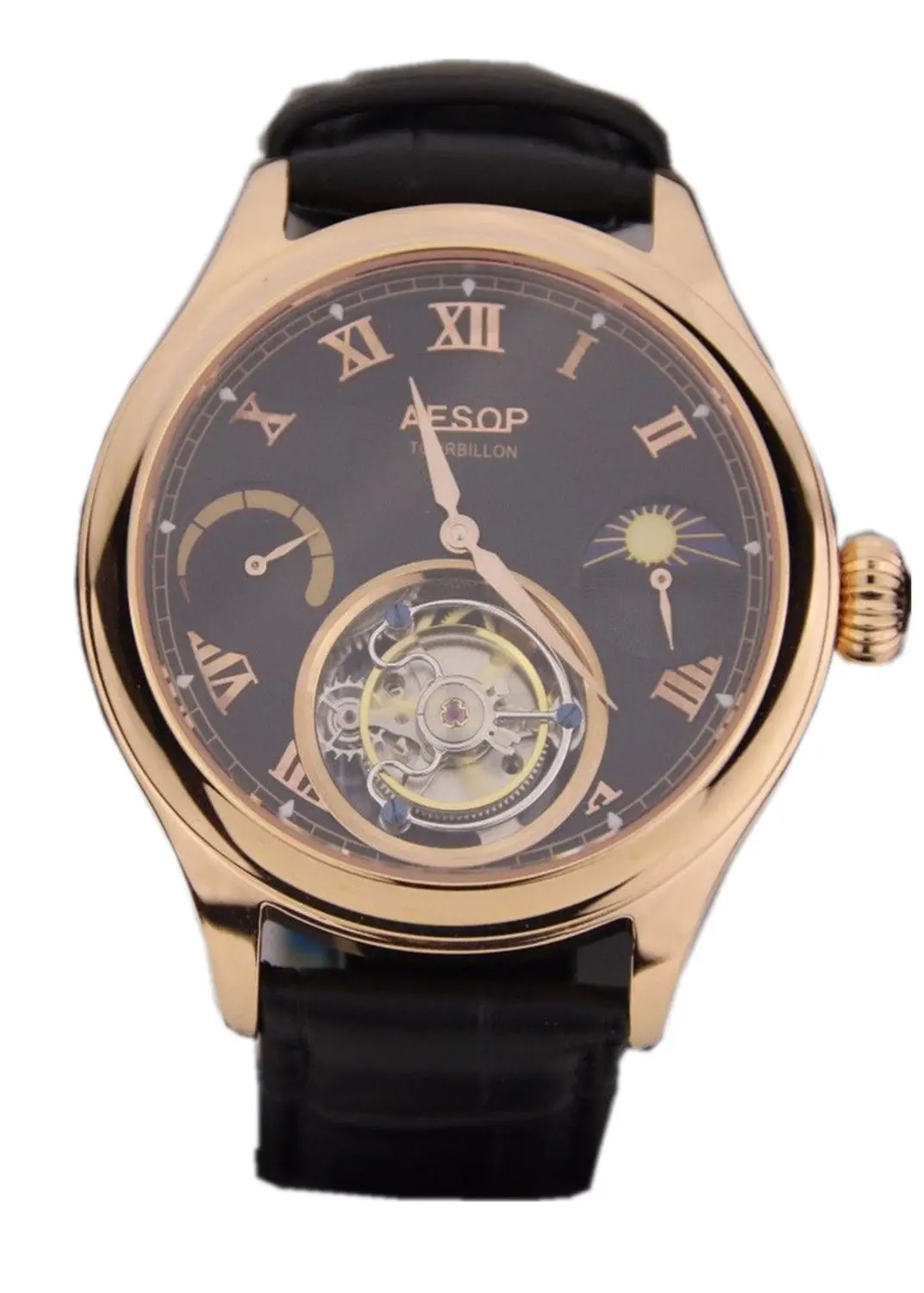

70Hours Hi Beat Tourbillon Wrist Watch Mens Mechanical Luxury Business Dress