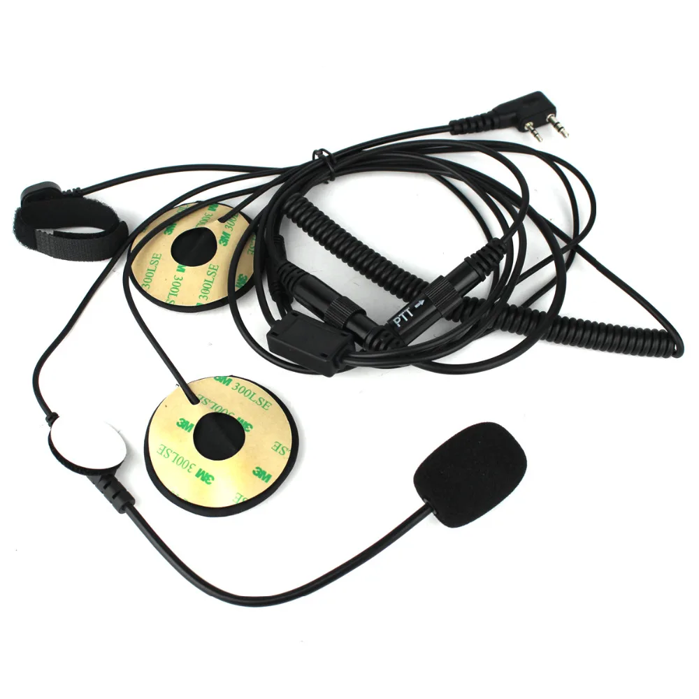 2 шт. Pin Finger PTT гарнитура мотоциклетный шлем микрофон для Kenwood Baofeng TYT Walkie Talkie