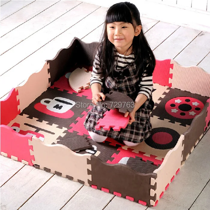 25pcs/set EVA Foam Play Mat Baby Puzzle Floor Mats Fences Carpet Pad