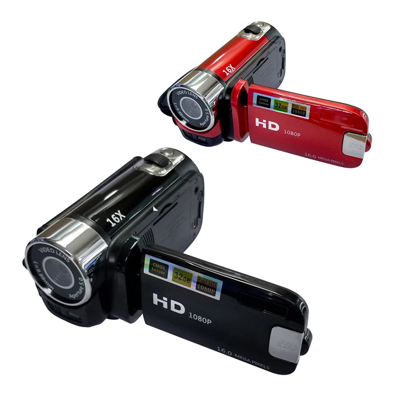 Full HD 1080 P Портативная 16MP 270 градусов Спортивная Видикон вращение высокой четкости цифровая видеокамера ABS DV камера FHD видеокамера s